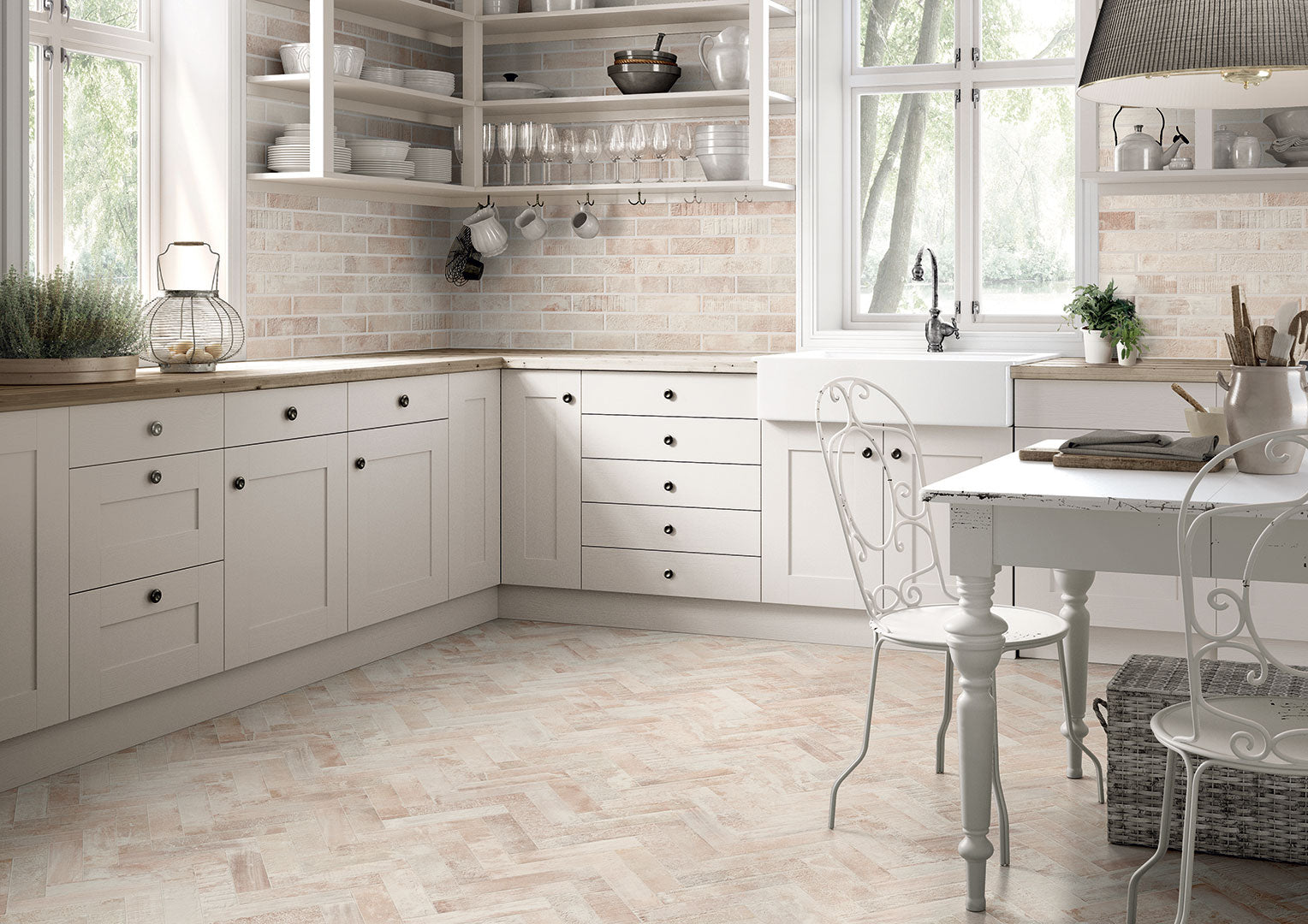 Gesso White Tiles - Tiento