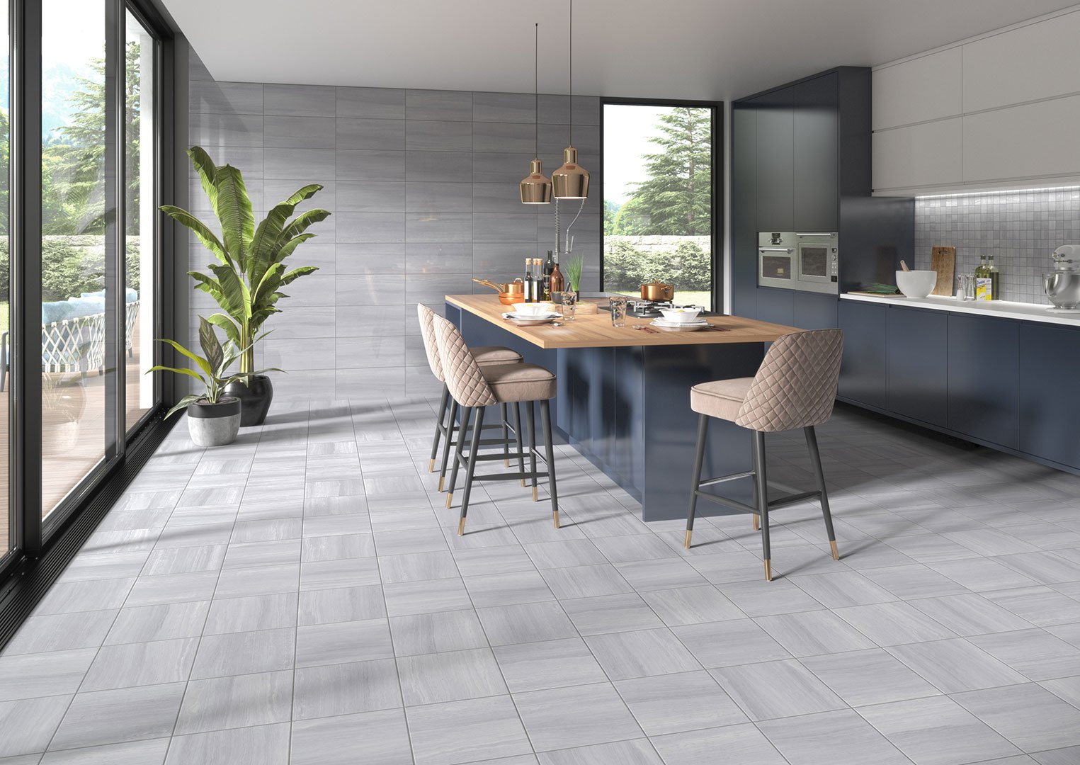 Floor Tiles Design For Kitchen