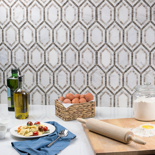 Natural Stone Mosaics | New Era Long Hex Collection