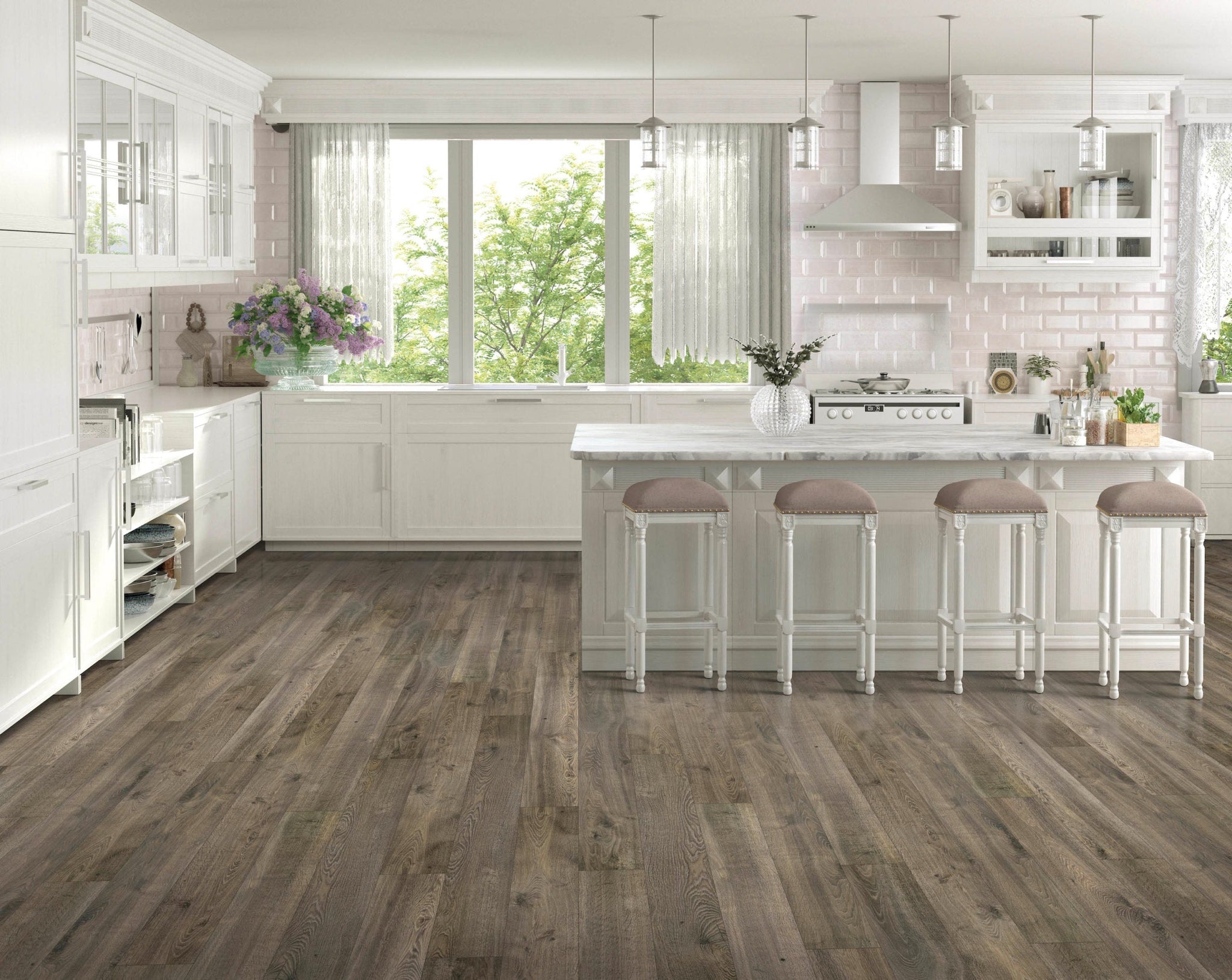 Hot flooring for kitchens is wood — but what about water?
