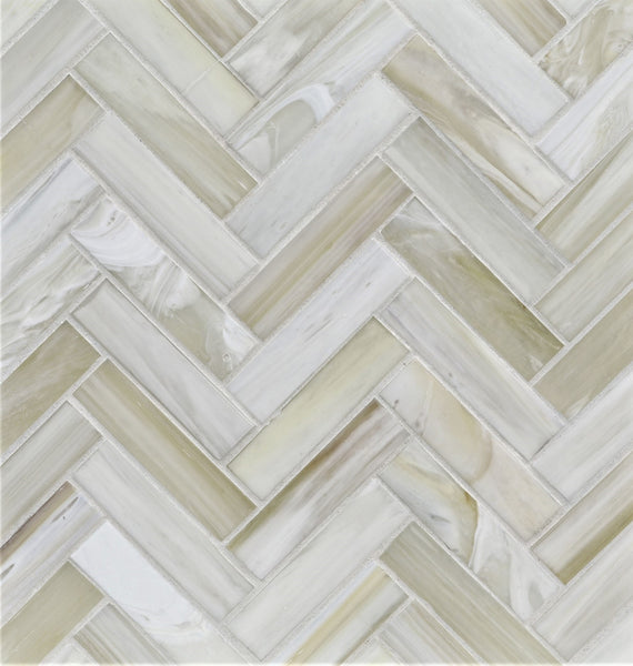 Agate 1x4 Herringbone Asolo Mosaic Glass Tile